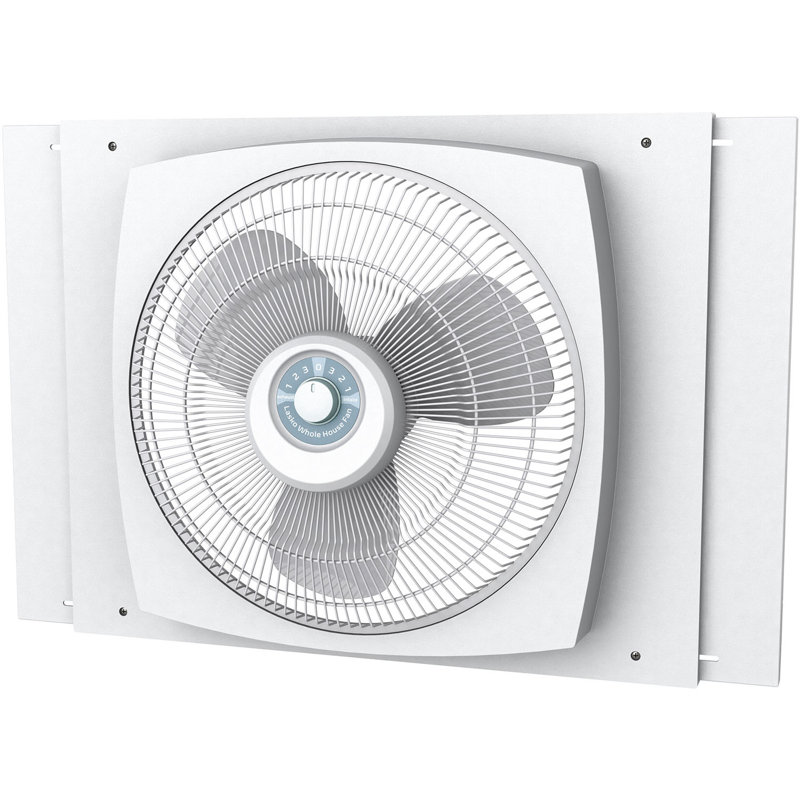 Lasko 16" Electrically Reversible Window Fan with Storm Guard