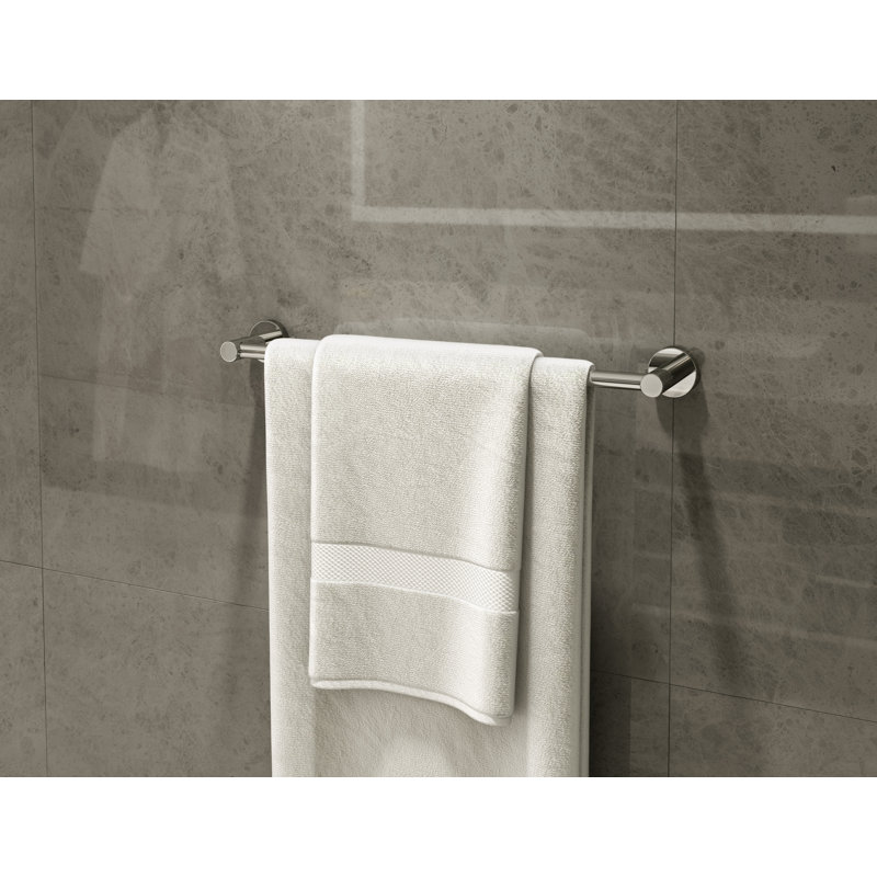 Porte-serviettes mural 18 po Dia, Chrome