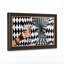 Art mural sur toile Martini Glass avec olives en noir et blanc-133046305