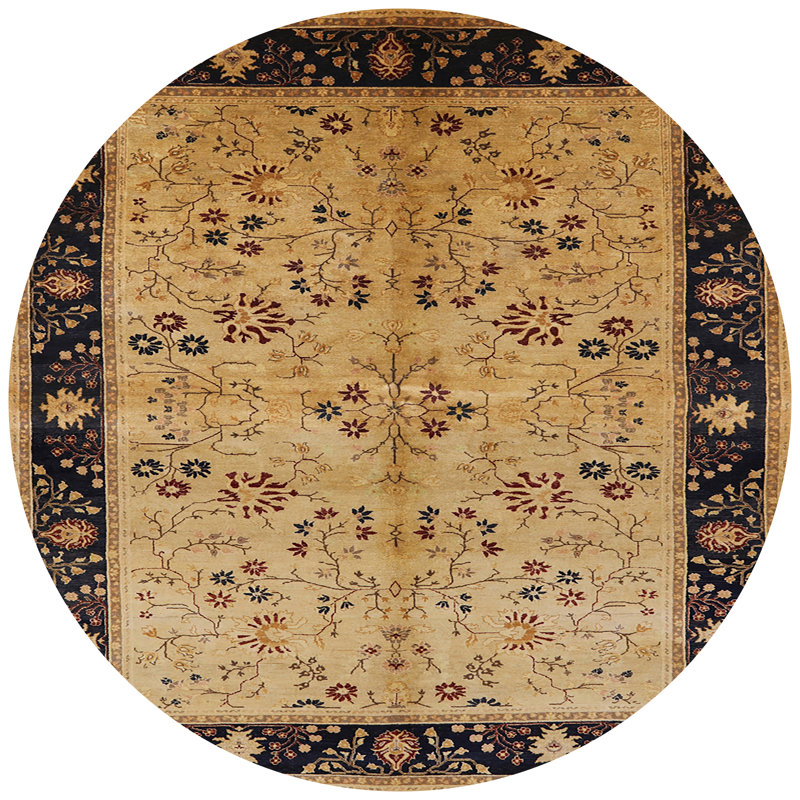 Oddger Oriental Indoor Rug, Round 8'