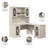 Orelie 60W L Desk with Hutch