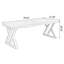 Bureau en bois massif Natural Edge avec pieds en fer épaissi-344111903