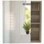 Armoire à pharmacie Labelle avec miroir, cinq tablettes internes, porte simple - pin-1231565710