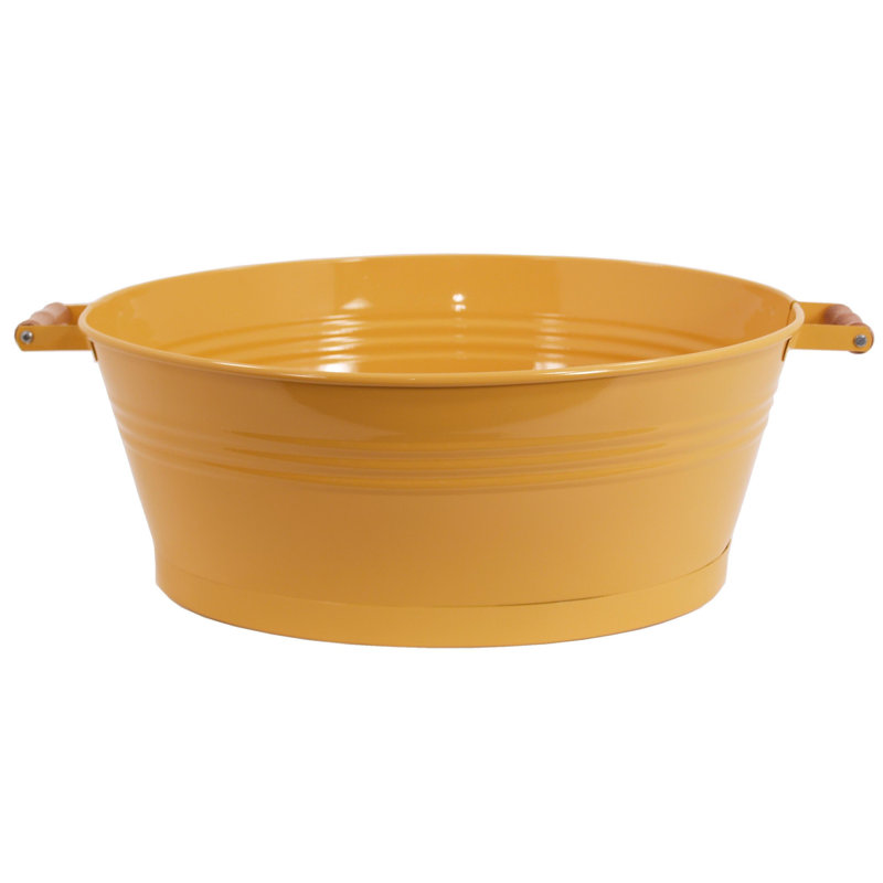 Corinda Metal Beverage Tub, Saffron