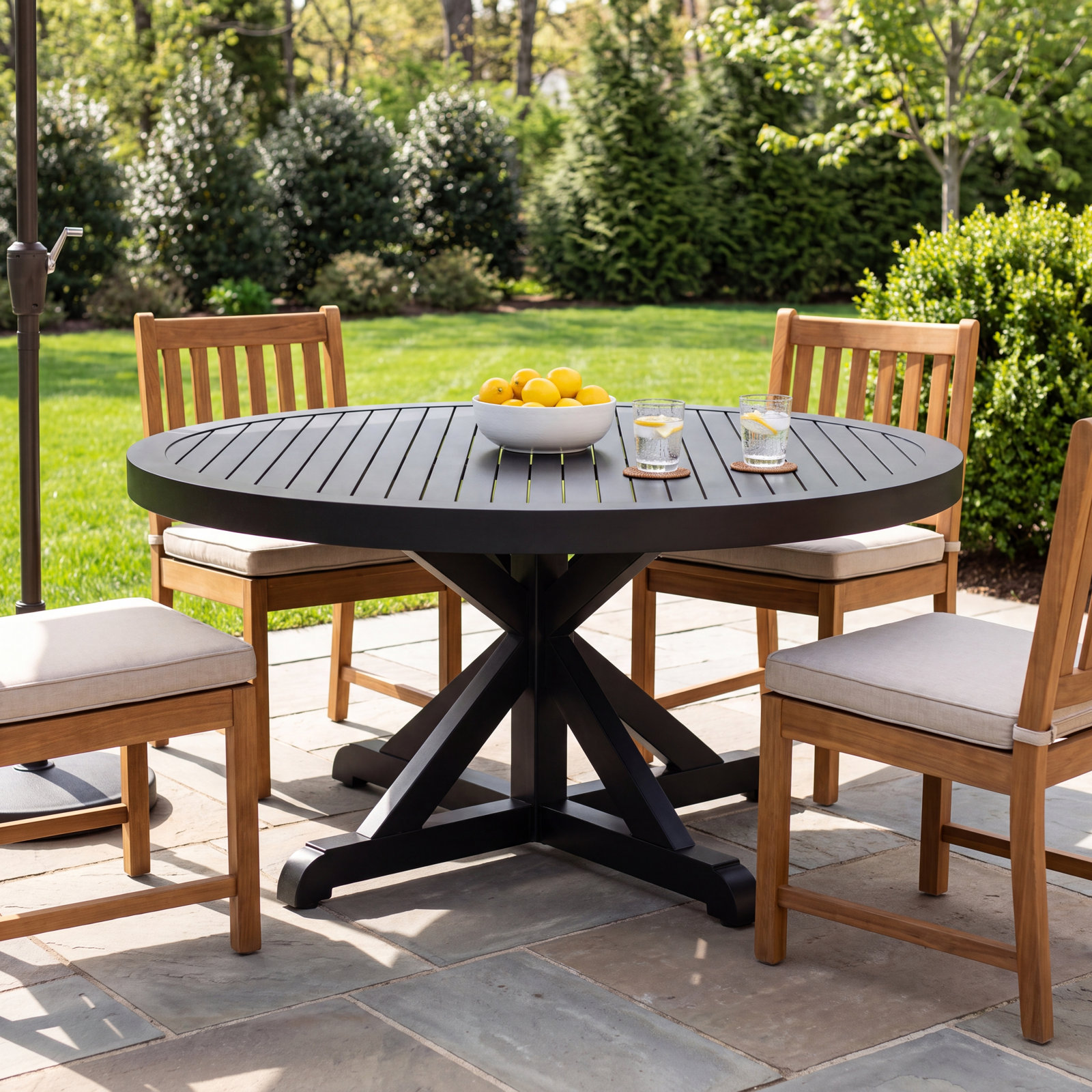 Monterey Outdoor Dining Table, 29.5'' H x 60" W x 60" L