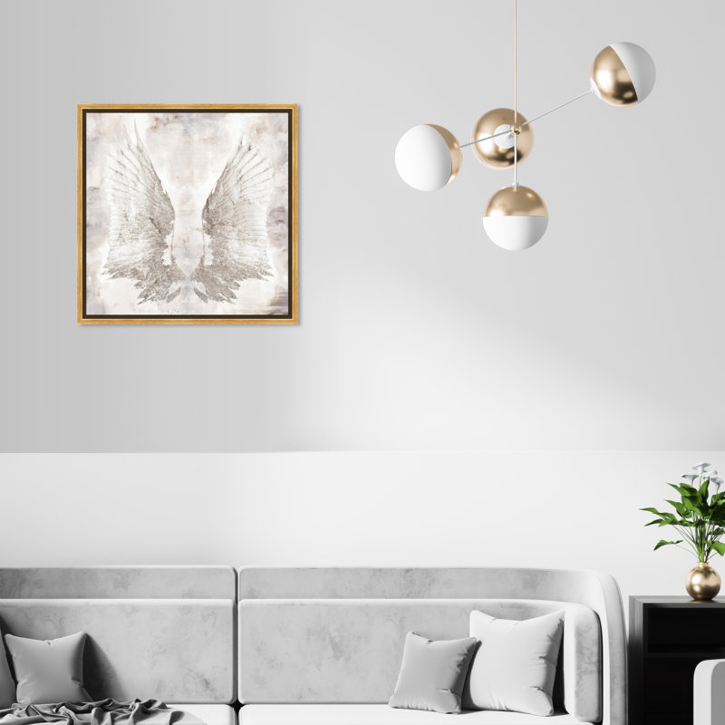 «My Wings Chie» par Oliver Gal - reproduction d'art sur toile, H 20 po x l 20 po, Or