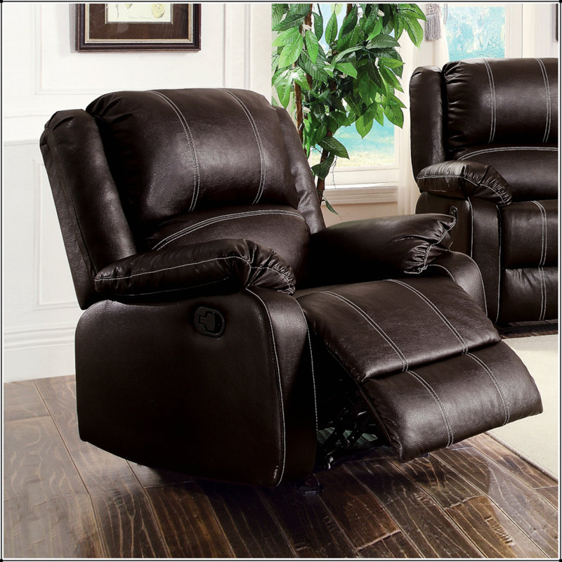 Fauteuil inclinable en cuir