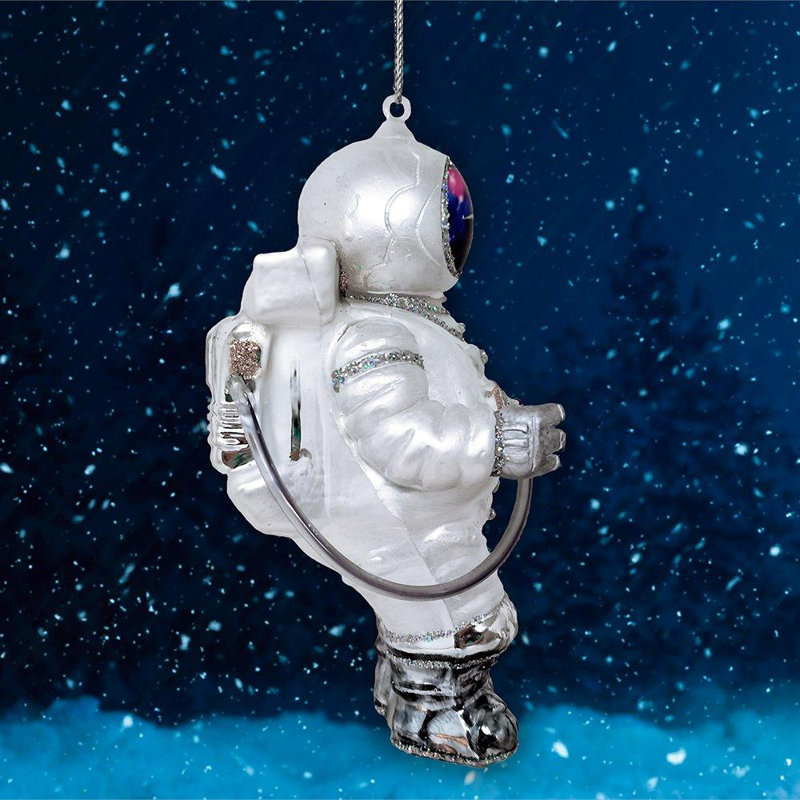 Ornement de Noël en verre Herik Astronaut