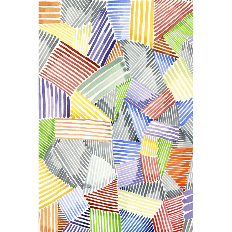 " Crosshatch Quilt I ", 36" H x 24" W x 1.25" D