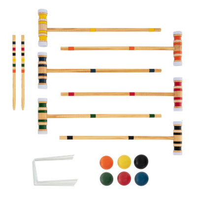 6 Player Croquet Set with Carrying Case