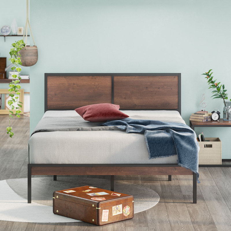 Raynia Metal Platform Bed, King