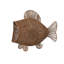 Hand-Woven Rattan & Metal Fish Container