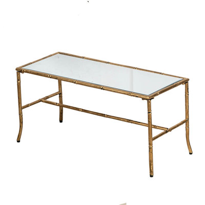 36x16x16.5" Antique Gold Coffee Table