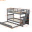 Lit superposé avec lit gigogne en bois massif Twintwin - Polyvalent pour toutes les pièces-735234788