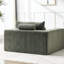 Fauteuil en velours côtelé de 75 pouces avec repose-pieds amovible, aucun assemblage requis, canapé-lit moderne moelleux pour le salon et la chambre à coucher, article d'armée requis Fauteuil inclinable en éponge, élément saillant-1138676271