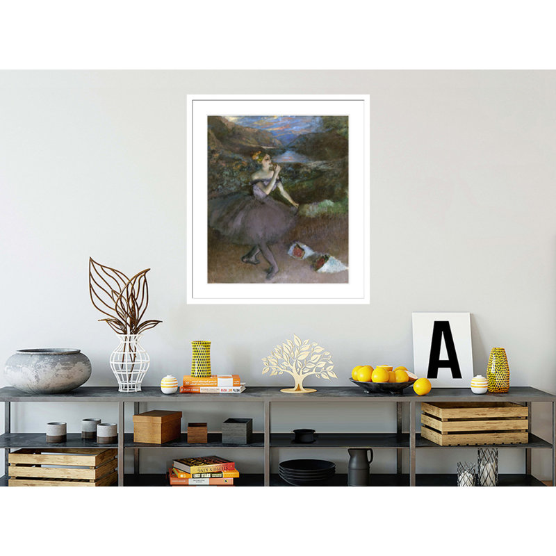 «Dancer with Bouquet» par Edgar Degas, impression giclée encadrée, H 38,41 po x l 33,5 po