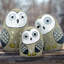 Ensemble de 3 statues Yorkshire Solar Owl-29126350