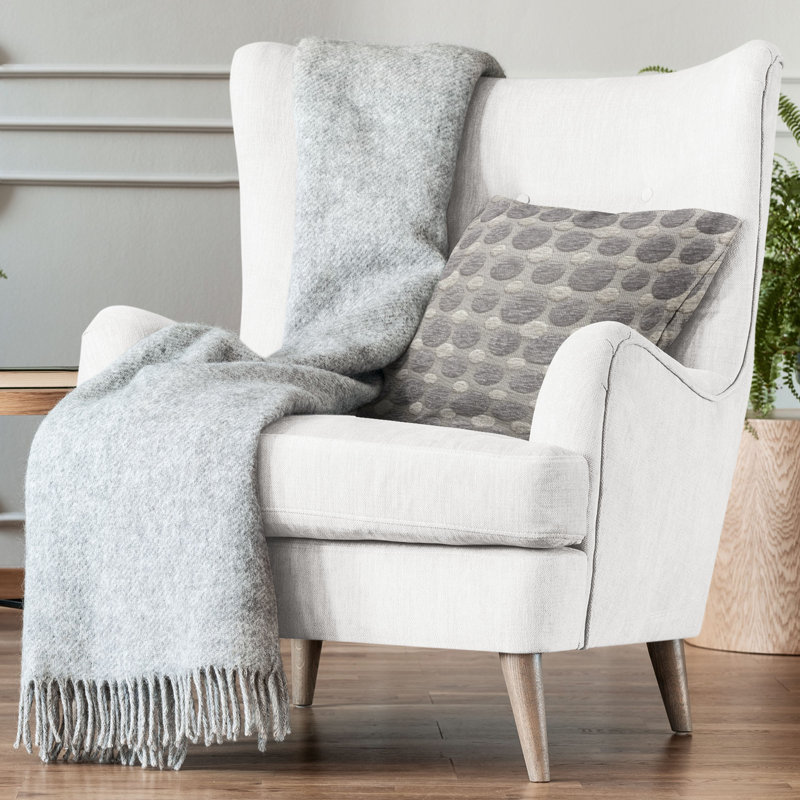 Coussin Plutus Majestic Orb, Pois gris, H 16 po x l 16 po, Carré