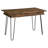 Carpentier Metal Base Writing Desk with Power Outlet