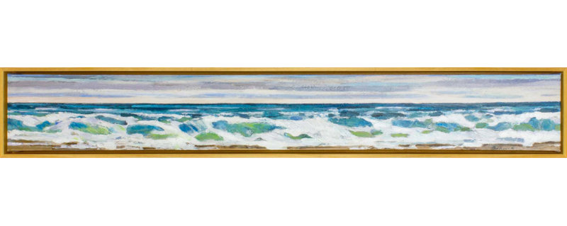 Seafoam Framed Acrylic Painting Print Canvas