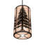 Luminaire suspendu cylindrique 10 lumières