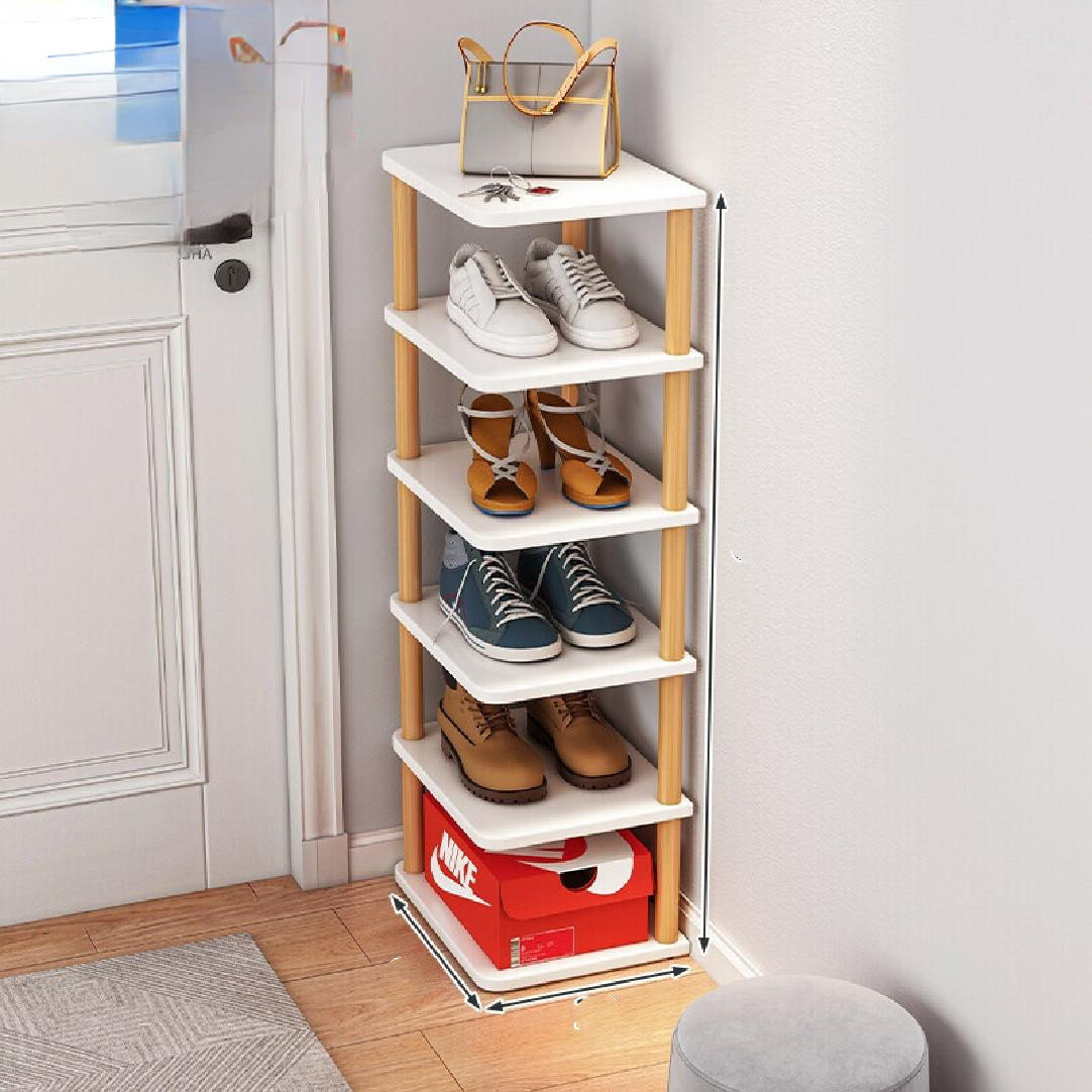 BreeBe 3-Tier 21.7 High Shoe Storage Organizer Black | Mathis Home