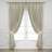 Muskell Cotton Blend Semi Sheer Curtain Pair-1153310322-1153310321