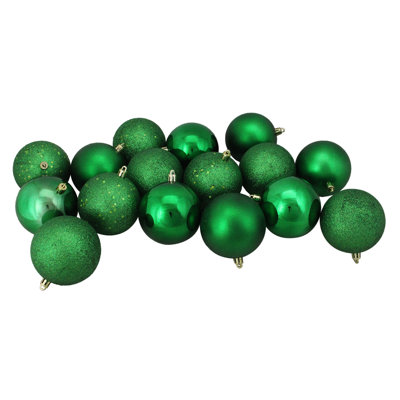 Shatterproof 4-Finish Christmas Ball Ornament