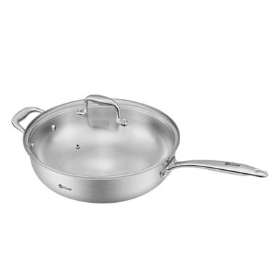 Mlity Non-Stick Aluminum Wok Set with Lid