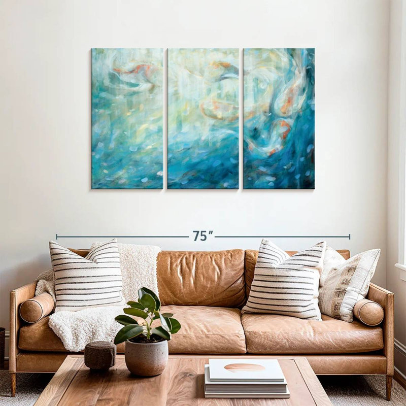 Brampt Playing Koi, 36" H x 57" W