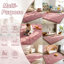 Deep Pile Fluffy Shaggy Area Rug pink living room rug-1627233526-1627233533