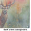 Deer Stag Glass Cutting Board Large