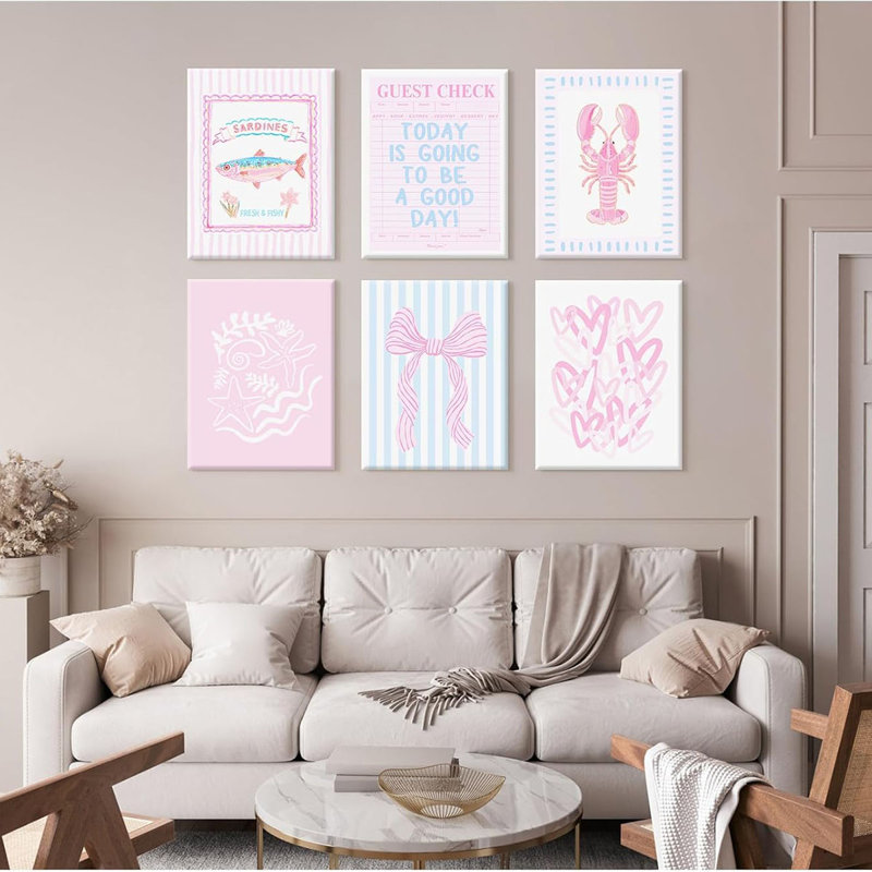 6 Piece Wrapped Canvas Print