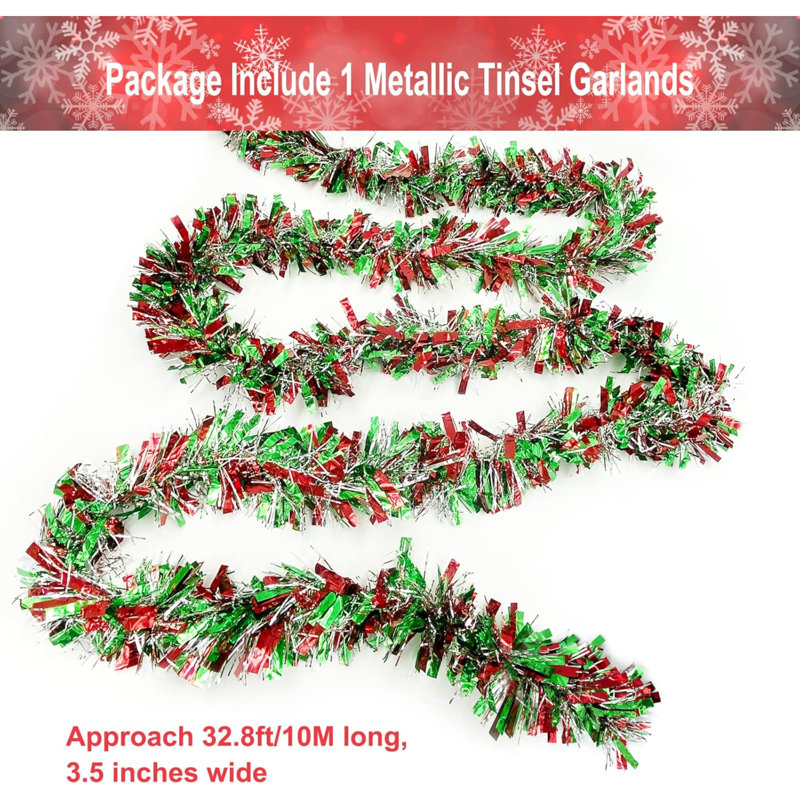 Derwen Polyvinyl Chloride (PVC) 6.65cm Tinsel