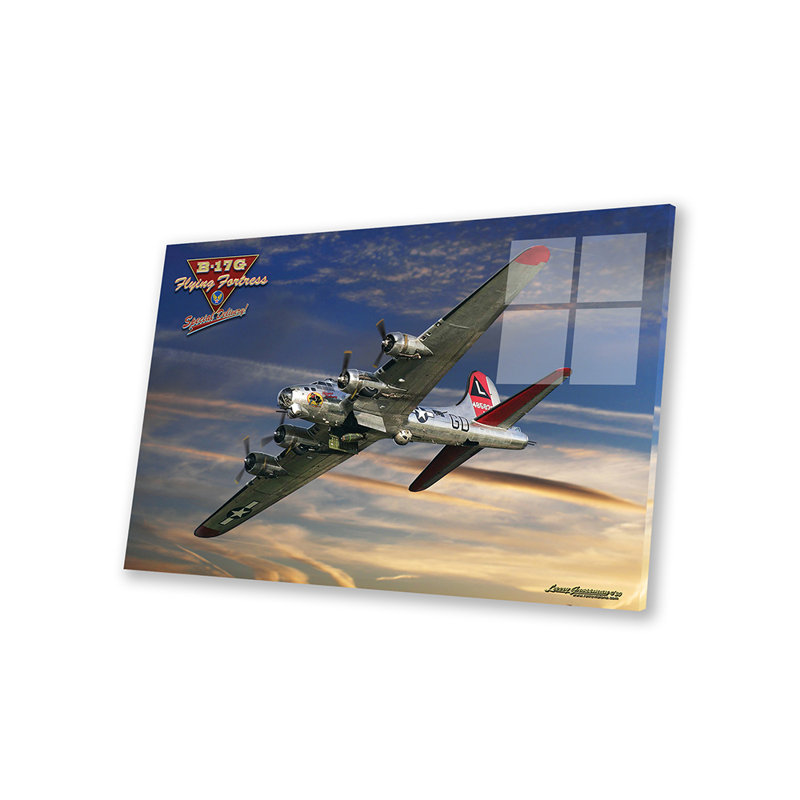 B-17, livraison spéciale sur plastique / acrylique par Larry Grossman, peinture