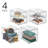 2-Drawer Stackable Organizer - Pull-Out Sliding Storage Drawers for Kitchen or Pantry - Clear
