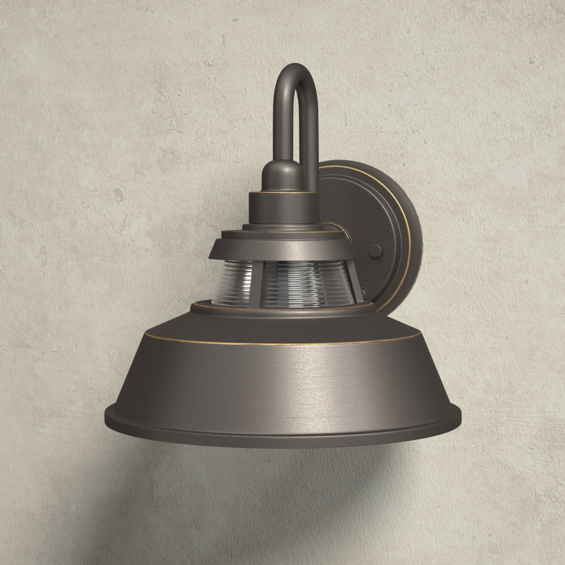 Calum Aluminum Wall Light, Oil Rubbed Bronze, 11.5" H x 14" W x 24" D