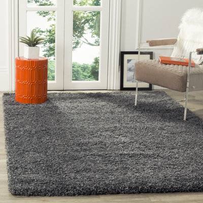Gracie-Mai Solid Colour Shag Area Rug
