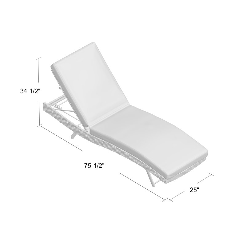 Ensemble de chaises longues avec coussins Prerte, Brun clair
