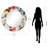 Saqlain Glass Round Mirror