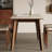 Retro utilitarian dining table and chair-111672417