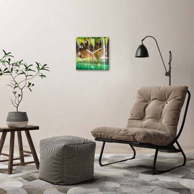 Johntrell Glass Wall Clock
