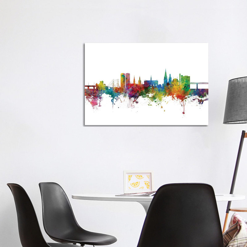 Dundee, Scotland Skyline by Michael Tompsett - Wrapped Canvas Gallery-Wrapped Canvas Giclée