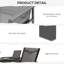 Steel Patio Dining Set Table,