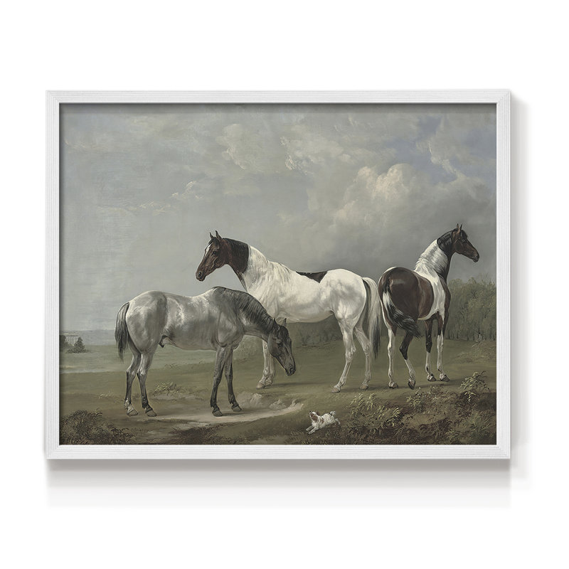 Faune rétro-X III - reproduction encadrée - réaménageable, H 8 po x l 10 po, Blanc