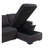 Toby 95" Black Woven Fabric Reversible Sleeper Sectional Sofa with Storage Chaise Cup Holder Charging Ports and Pockets-970516920