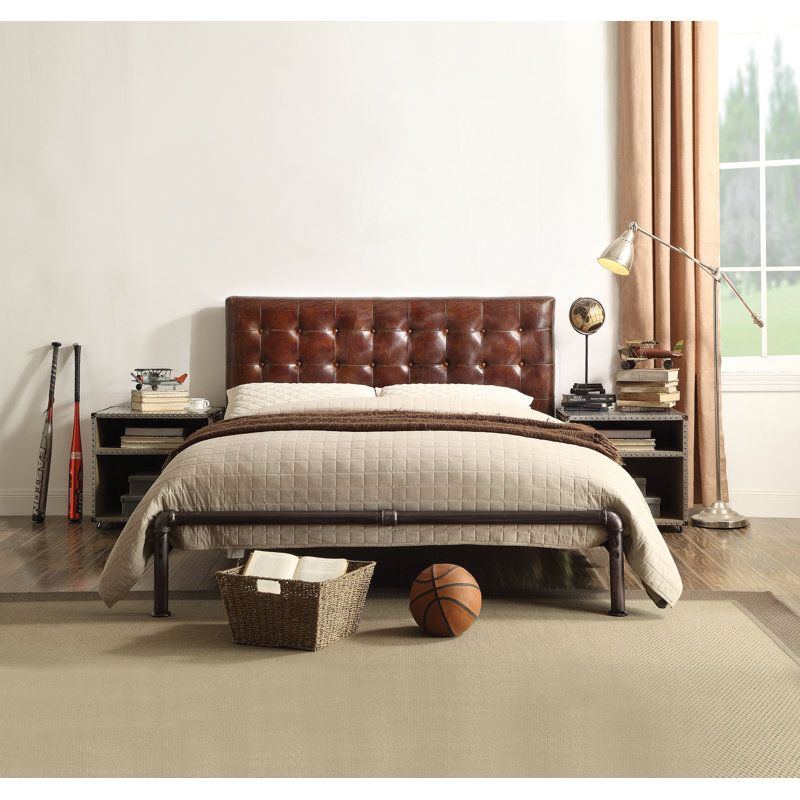 Grand lit plateforme Tuffeté brinda