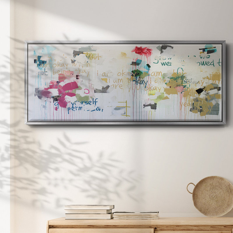 «I'm Okay V», toile encadrée, H 20 po x l 50 po