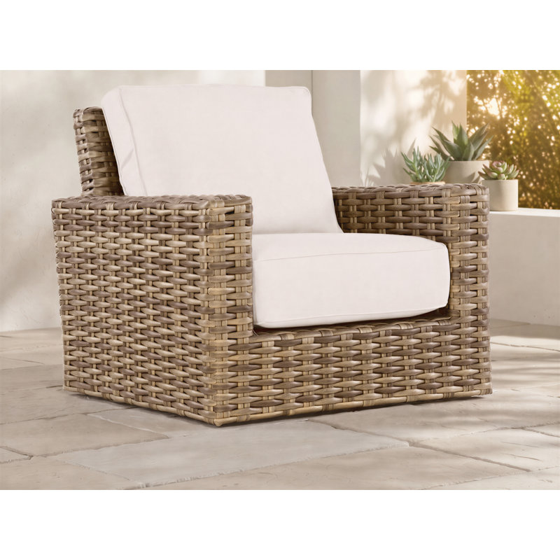 Méridienne pivotante avec coussins Sunbrella Havana, Toile Sunbrella® naturel