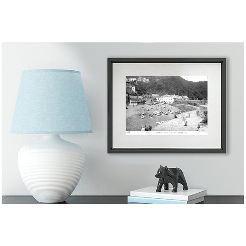 Clovelly, Harbour And Red Lion Hotel 1935 - Single Picture Frame Print, 60cm H x 80cm W x 2.3cm D